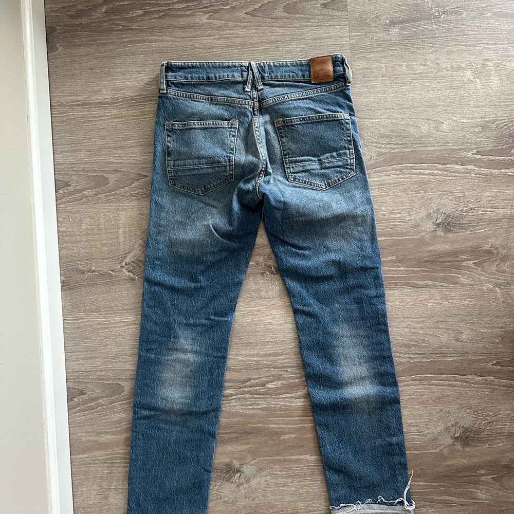 We the Free - Medium Wash Straight Cuffed Jeans - Picture 3 of 3